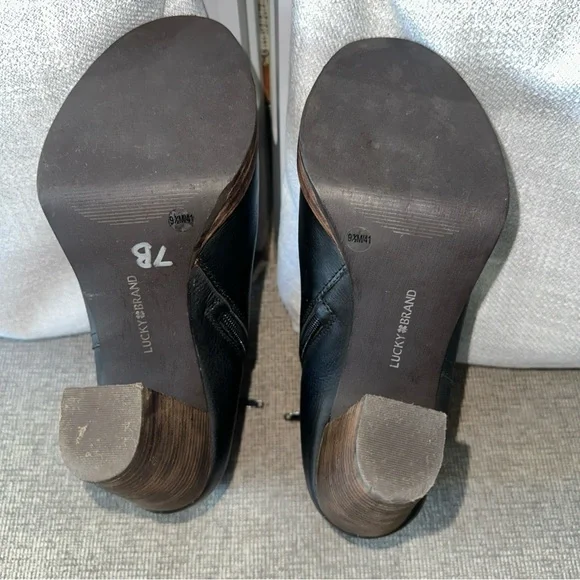 Lucky Brand Black Leather Boots - Picture 5 of 12